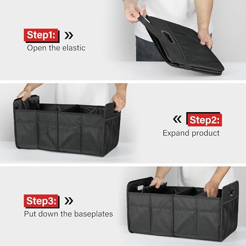 Simple Deluxe Car Trunk Organizer, 2 Compartments | Home Organization - Image 5