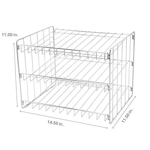 Kitchen Details 3 Tier Can Organizer | Chrome Steel Canned Food - Image 3
