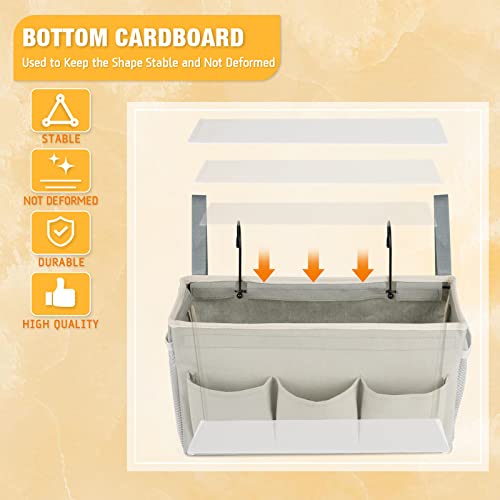 Lilithye Bedside Caddy, Bedside Storage Bag Hanging Organizer - Image 7