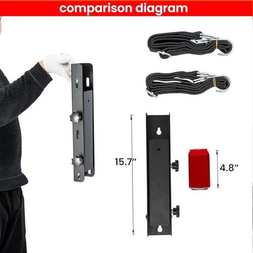 Foldable Side Mount Trailer Ladder Rack for Open/Enclosed - Image 3