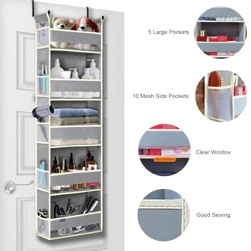 Over The Door Organizer 5-Shelves and 10 Side Pocket | All Products - Image 5