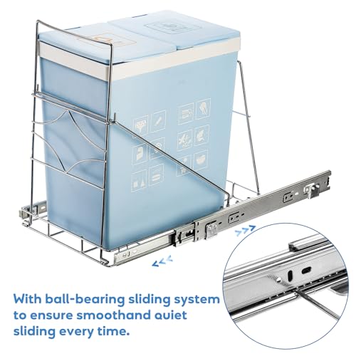 Youeon Pull Out Trash Can Under Cabinet | Home Organization - Image 6