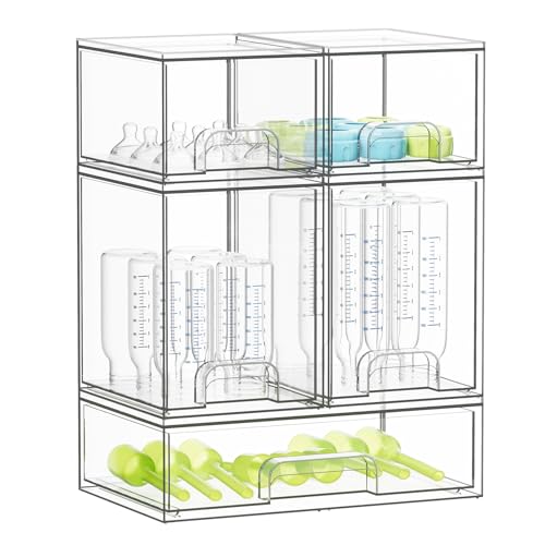 SpaceAid Bottle Storage Organizer Baby - Acrylic Bottles Station - Image 2