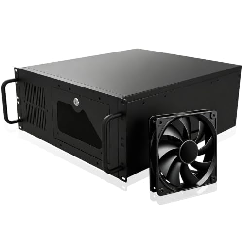 4u Server Chassis,Rack Mount ATX Pc case,3.5″ Bays,1xFan,2xUSB3.0 - Image 2