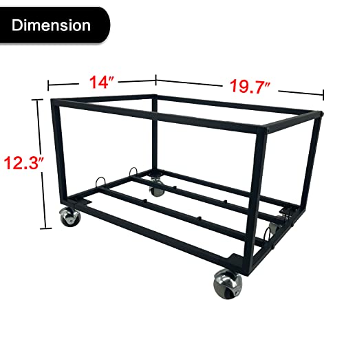 OrigoDeco Vinyl Record Storage Holder on Wheels | Home Organization - Image 4