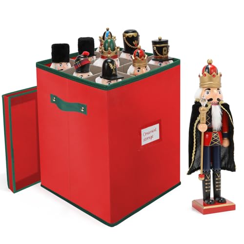 Christmas Nutcracker and Figurine Storage Box, Keeps 9 16" - Image 2