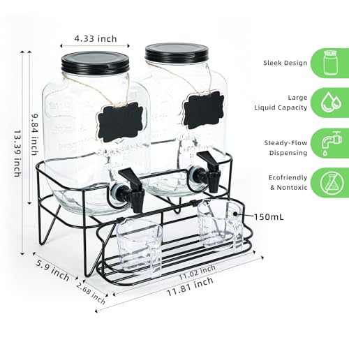 2 Sets 1 Gallon Laundry Detergent Dispenser with Stand - Image 3