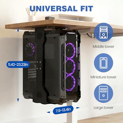 Adjustable Under Desk PC Mount, Heavy Duty PC Holder | All Products - Image 3