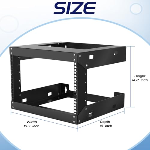 6U Wall Mount Open Frame 19 Inch Server Equipment Network Cabinet - Image 3