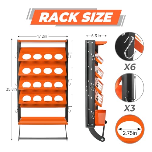 Spray Paint Can Holder, 16-Can Heavy Duty Spray Can Organizer - Image 4