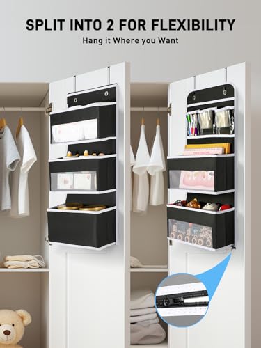 Yecaye 2-in-1 Over The Door Organizer for Nursery Closet - Image 4