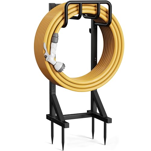 Garden Hose Holder Stand, Freestanding Heavy Duty Metal - Image 2