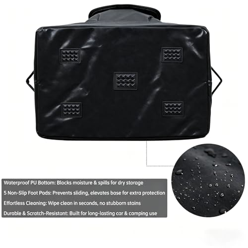 57L Tactical Camping Storage Bag - Black, Waterproof - Image 6