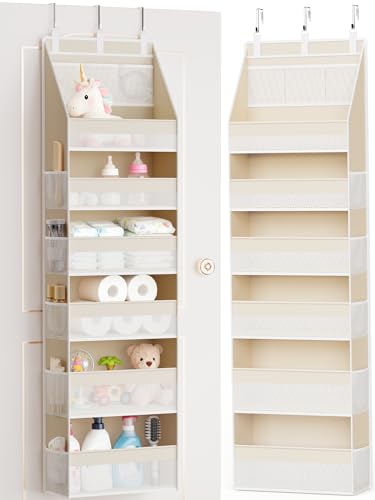 Criusia Over the Door Organizer, 6-Shelf Closet Hanging Storage - Image 2