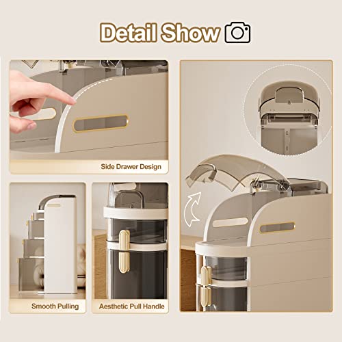 Small Bathroom Storage Cabinet Waterproof 7.09″ Narrow Slim Gap - Image 4