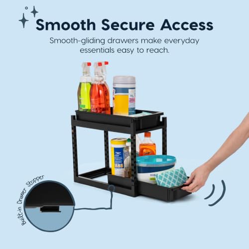 IRIS USA 2 Tier Pull Out Drawer Organizer, Kitchen B | All Products - Image 7