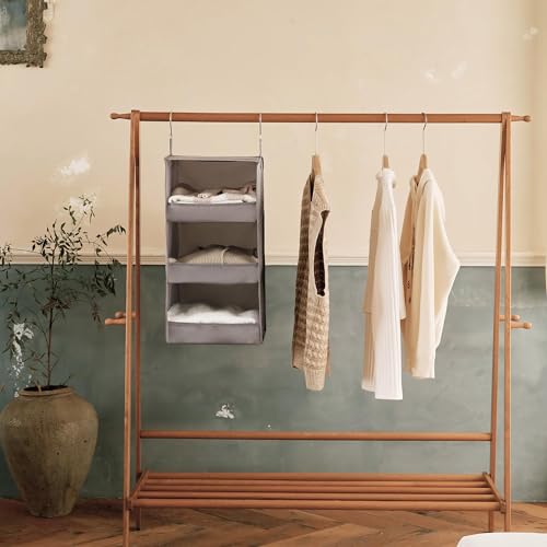 GRANNY SAYS 3-Shelf Hanging Closet Organizer, Foldable Storage - Image 3