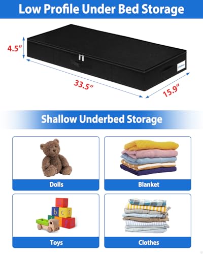 4.5-In Low Profile Under Bed Storage, Rigid Support - Image 6