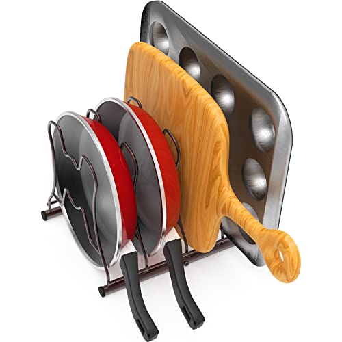 Simple Houseware Cabinet Pantry Pot and Pan Organizer Holder - Image 4