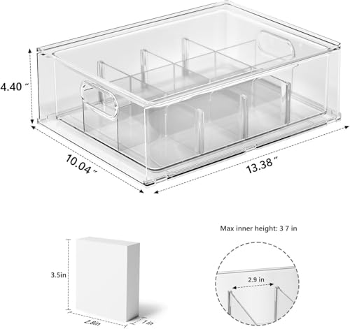 Trading Card Storage Box, Clear Large Storage Organizer - Image 3