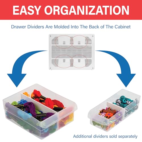 Akro-Mils 64-Drawer Plastic Drawer Storage Cabinet | Home Organization - Image 5