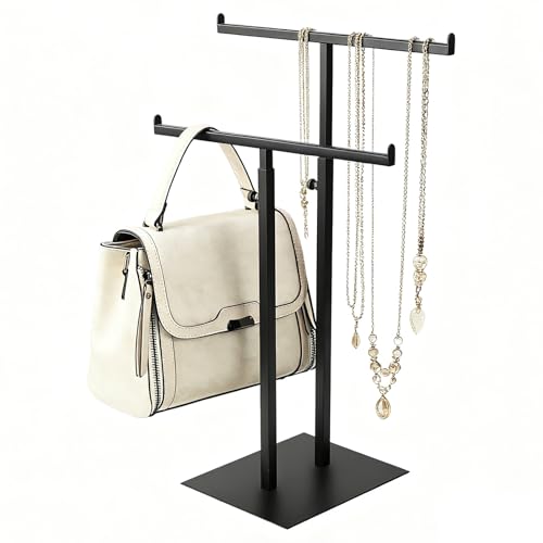 Purse Display Stand Jewelry Towers, Black Double T-S | All Products - Image 2