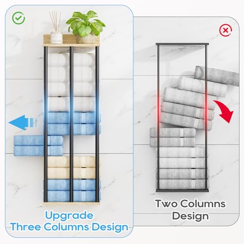 Towel Racks for Bathroom Wall Mounted, 3 Bar Wall Towel Rack - Image 6