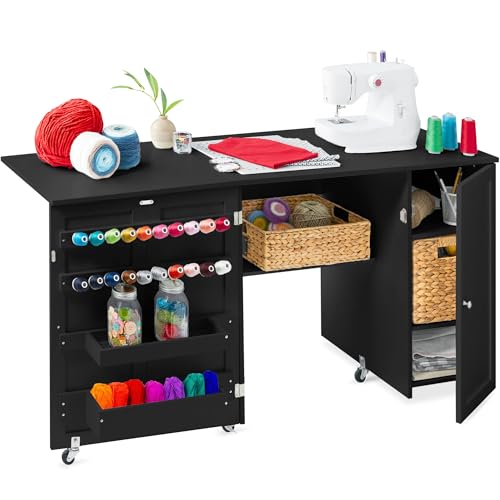 Best Choice Products Large Folding Sewing Table | Home Organization - Image 2