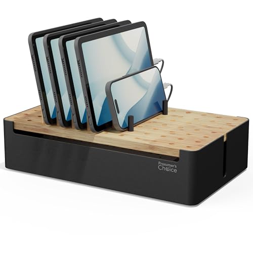 Prosumer's Choice Bamboo Charging Station for Multiple Devices - Image 2
