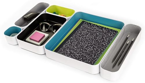 Three by Three Seattle Metal Drawer Organizer Tray Set, 6-Pc - Image 6