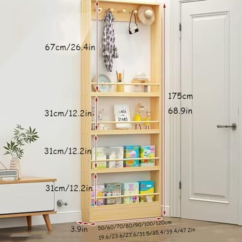 Narrow Storage Rack Behind The Door 3-4Tier,Behind The Door - Image 3