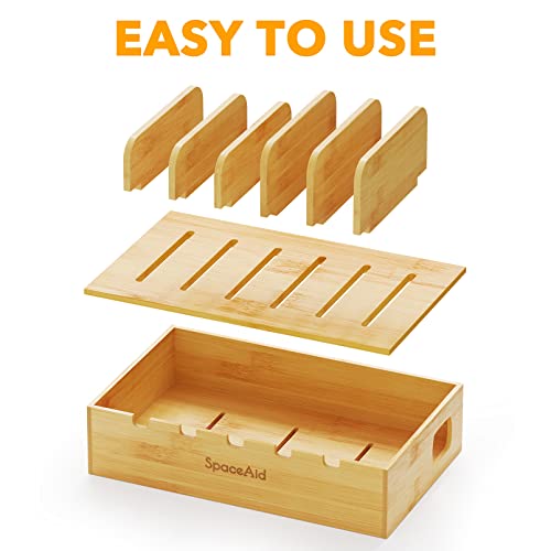 SpaceAid Bamboo Charging Station for Multiple Device | All Products - Image 6