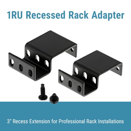 CablesAndKits 1RU Recessed Rack Adapter, 3 Inch Extension - Image 3