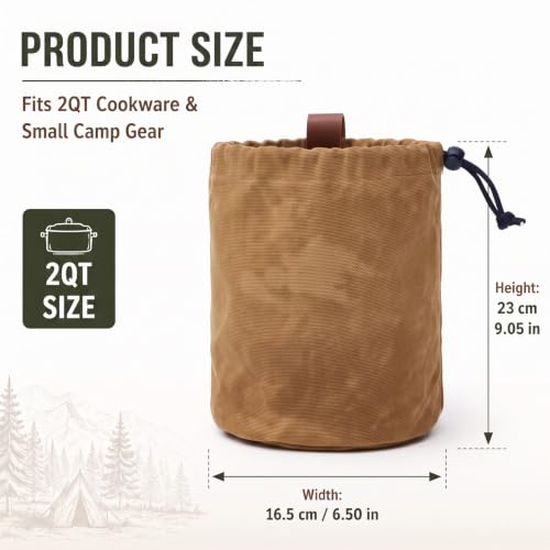 8.66 x 6.5 Inch Camping Cookware Bag for Camp Kitchen - Image 3