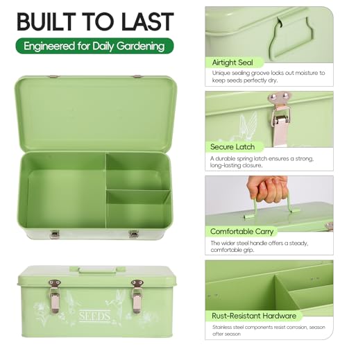 60 Slots Seed Organizer Storage Box with 3 | Home Organization - Image 6