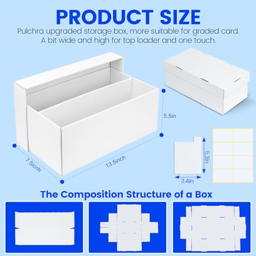 Pulchra 6 Pack Trading Graded Card Storage Box - 2 Rows - Image 3