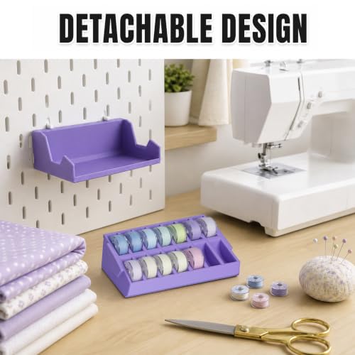 Sewing Bobbins Pegboard Holder for SKADIS, 1/4'' Pegboard | Pink - Image 3