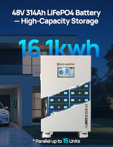ECO-WORTHY Powermega 48V 314Ah UL1973 LiFePO4 Energy Storage - Image 6