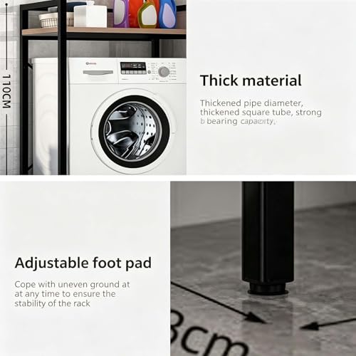 Freestanding Utility Shelf, Heavy Duty Over Washer and Dryer Rack - Image 7