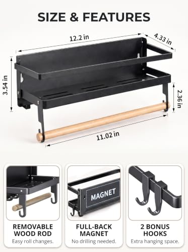 Magnetic Spice Rack for Refrigerator Fridge Side Organizer - Image 3