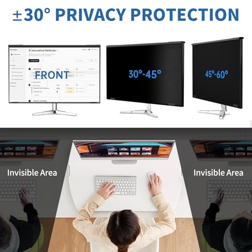 Magnetic 27 Inch Hanging Computer Privacy Screen for 16:9 - Image 6