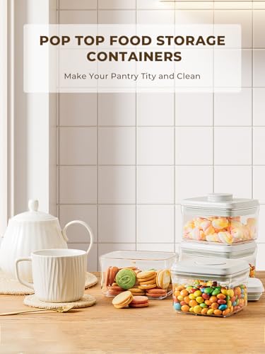 Small Airtight Container, 0.3Qt Mini Snack Jar with Pop-Top Lid - Image 3