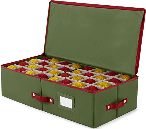 ZOBER Underbed Christmas Ornament Storage Box - Stores 64 - Image 2