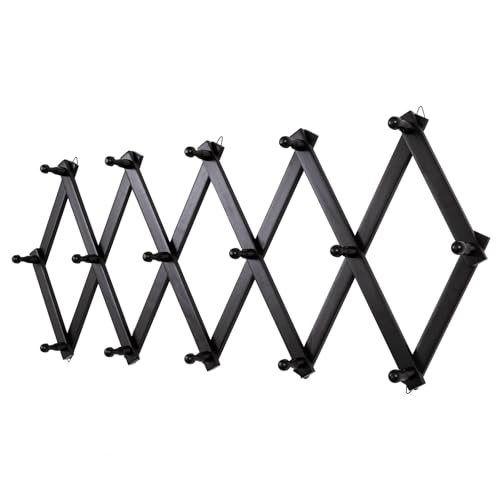 SCUNDA Accordion Wall Hanger with 16 Hooks, Wooden W | All Products - Image 2