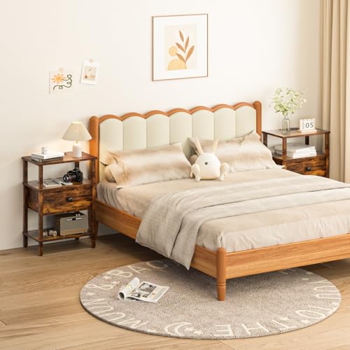 Lerliuo Nightstand with Charging Station and USB Ports, 3-Tier - Image 7