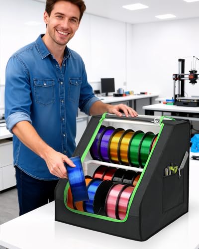 3D Printer Filament Storage Box, 21 Spools, Filament Organizer - Image 3