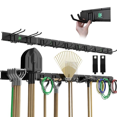 64" Garage Tool Organizer Wall Mount - 720lbs Garden Tool - Image 2