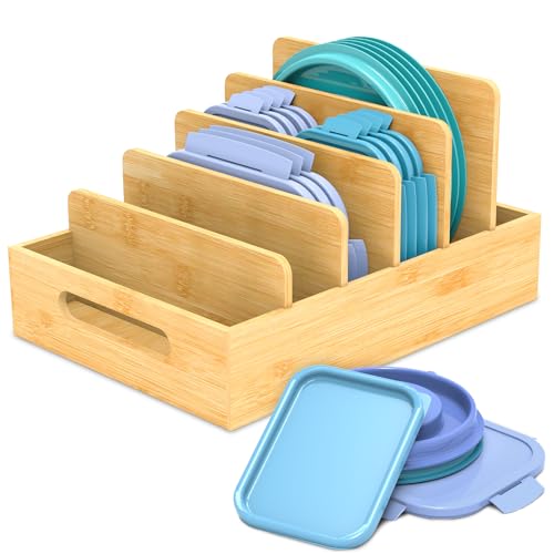 Retro Shaw Lid Organizer for Plastic Lids, with 5 - Image 2