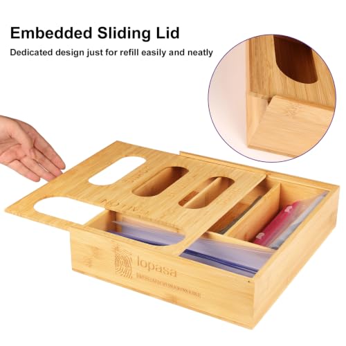 LOPASA Baggie Organizer for Drawer Compatible with Ziplock Bags - Image 6