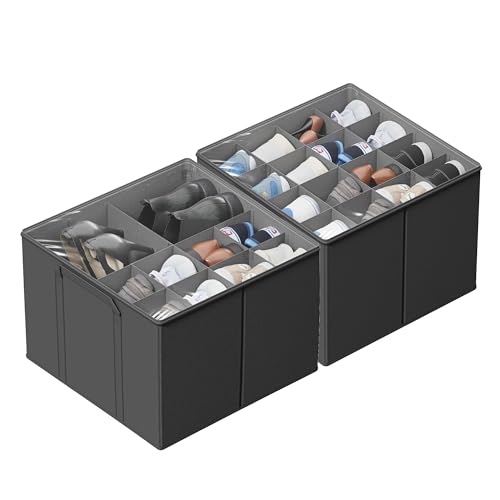SUOCO 2 Pack Shoe Organizer for Closet, Fits up to 3 | All Products - Image 2